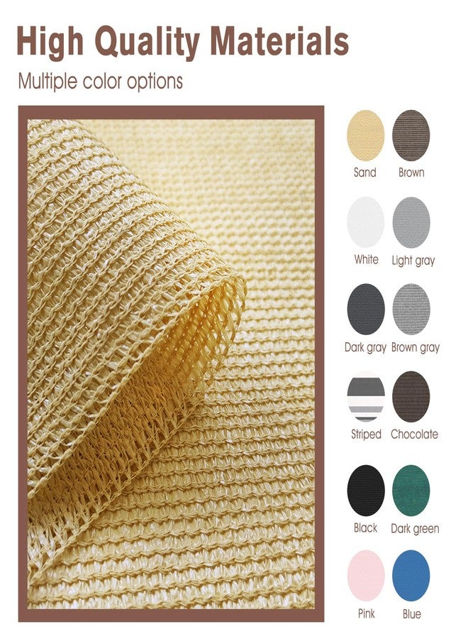 SUNNY GUARD 3'x16' Sand Yellow Balcony Privacy Screen Fence, Apartments Railing, Heavy Duty Wind Screen for Outdoor,Backyard,Patio,Deck Privacy（We Make Custom Sizes） - Image 5